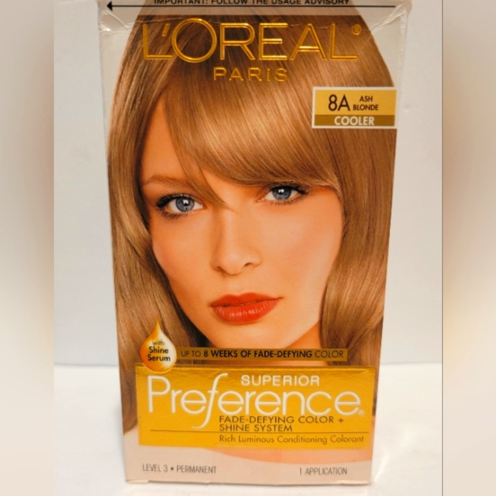 L'Oreal Paris Superior Preference Fade-Defying + Shine Permanent Hair Color 8A